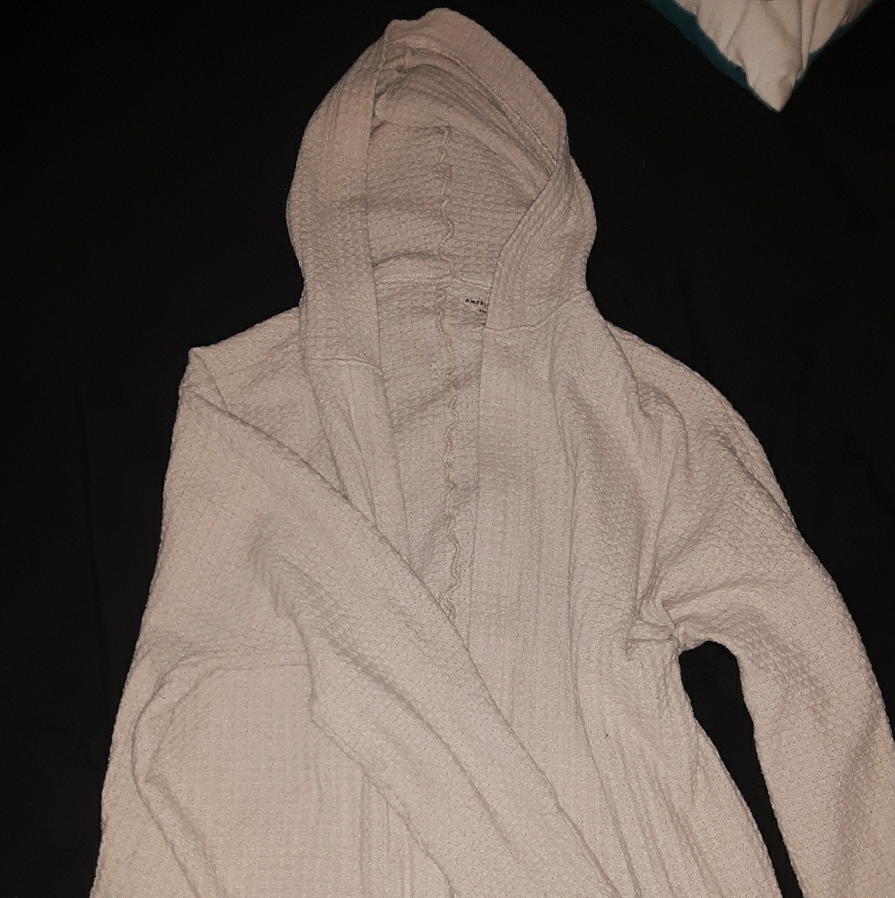 Tan colored cardigan